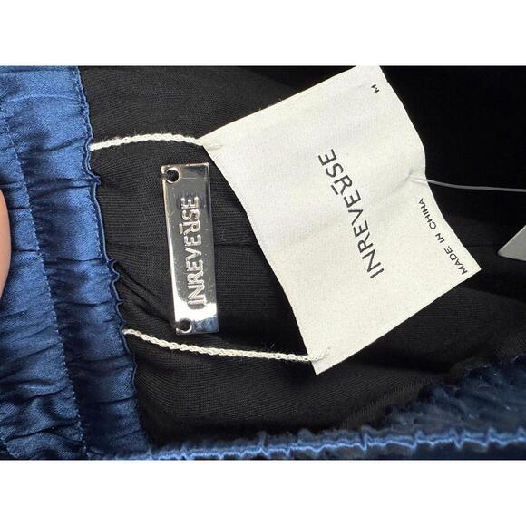 Inreverse Blue Silk Blend Jogger Pants - Size Medium - Picture 7 of 9